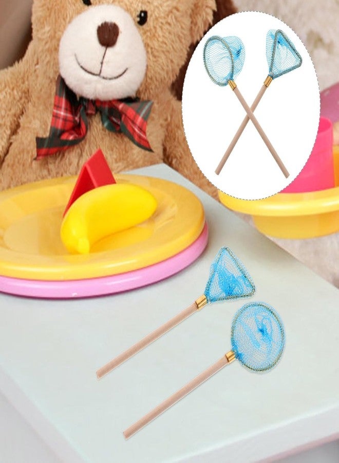aoukoslt 2Pcs 1/12 Miniature Fishing Nets Dollhouse Decoration Accessories, DIY Doll House Kit, Decorations - Image 5